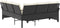 vidaXL - Loungebank - met - kussens - L-vormig - poly - rattan - zwart
