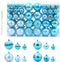 vidaXL - Kerstballen - 100 - st - Ø3/4/6 - cm - turquoise