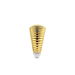 TI SENTO Ring 12217SY - Zilveren dames ring - Verguld - Maat 54