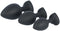 VIRGITE - ESSENTIALS - SET PLUG X3 E14 SILICONE BLACK-RUBY HEART