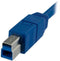 Startech.com USB 3.0-kabel A-naar-B - 1 m - SuperSpeed - Blauw