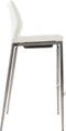 Barkruk Stavanger Kunstleer Mat geborsteld RVS frame, Zwart
