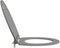 vidaXL - Snelsluiting - Toiletkap - met - Soft - Close - Duroplast - Grijs