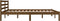 vidaXL - Bedframe - massief - grenenhout - 150x200 - cm - honingbruin