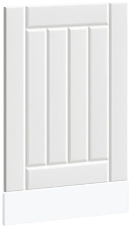 vidaXL - Vaatwaspaneel - Lucca - bewerkt - hout - wit