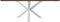 HSM Collection-Rechthoekige Eettafel Fishbone-200x100x76-Naturel/Wit-Eiken/Metaal
