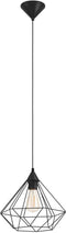 EGLO Tarbes - Hanglamp - Ø 32,5 cm - Verstelbaar - Zwart