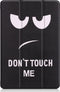 iMoshion Tablet Hoes Geschikt voor Huawei MediaPad M5 Lite 10.1 inch - iMoshion Design Trifold Bookcase - Zwart / Meerkleurig /Don't touch