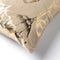 Dutch Decor AVERY - Sierkussen velvet 45x45 cm - Pumice Stone - beige met goudkleurige print - Inclusief binnenkussen