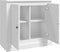 vidaXL - Dressoir - 70x35,5x67,5 - cm - bewerkt - hout - wit