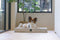 Designed by Lotte Ribbed - Orthopedisch Benchkussen - Memory Foam - Lichtgrijs - 76x53x8 cm