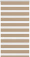 vidaXL - Zebra - Blind - 75x100 - cm - stofbreedte - 70,9 - cm - polyester - zandbruin
