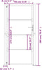 vidaXL - Poort - 105x180 - cm - cortenstaal