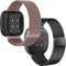 iMoshion Milanees Watch bandje Multipack voor de Fitbit Versa 4 / 3 / Sense (2) - Zwart / Rosé Goud