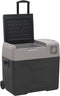 vidaXL - Koelbox - met - wielen - en - adapter - 50 - L - polypropeen - zwart - en - grijs