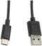 Lanberg CA-USBO-10CU-0005-BK - USB 2.0 A naar USB C Kabel - 480 Mb/s - Zwart