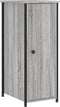 vidaXL - Nachtkastje - 32x42x80 - cm - bewerkt - hout - grijs - sonoma - eikenkleurig