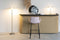Zuiver Brit Counter Barkruk - Roze - Velvet - Set van 2