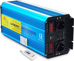LVYUAN - Pure Sine Voltage Converter - 24V naar 230V - 4000W Continu Vermogen en 8000W Piekvermogen