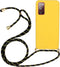 Lunso - Backcover hoes met koord - Geschikt voor Samsung Galaxy S20 FE - Geel