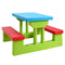 Coast Picknicktafel voor Kinderen - Met Parasol - 2 Banken - Max. 50 kg - 67 x 41 x 47 cm - Rood / Blauw