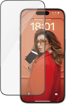 PanzerGlass - Apple iPhone 15 Pro - Ultra Wide Fit Screenprotector - Edge to edge zwart frame