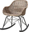 WOOOD Minka Schommelstoel - Rattan - Naturel - 76x56x76
