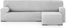 Hoes voor chaise longue met korte armleuning rechts Eysa ULISES Parelgrijs 110 x 110 x 310 cm