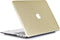 Lunso Geschikt voor MacBook Air 13 inch (2010-2017) cover hoes - case - glitter goud