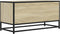 vidaXL - Tv-meubel - 80x34,5x40 - cm - bewerkt - hout - metaal - sonoma - eikenkleurig
