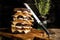 Laguiole Style de Vie Broodmes - met Stokbroodplank - Zwart