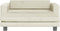 vidaXL - Hondenmand - met - verlengstuk - 100x50x30 - cm - fluweel - crèmekleurig