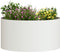 vidaXL - Tuinbak - Wit - 40x40x20 - cm - Staal