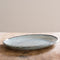 Dutch Rose Organic Ovale schaal - Serveerschaal - 40x28cm - Stoneware Handgemaakt - Blauw