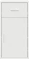 vidaXL - Dressoir - Wit - 38x34,5x75 - cm - Gelaagd - Hout