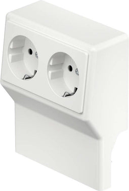 OBO Bettermann SL 2GT2050 rws Inzetstuk voor stopcontact voor Accessoires voor elektroplintsysteem Zuiver wit 1 stuk(s)
