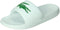 Lacoste SERVE SLIDE 1.0 - Heren Slippers - Badslipper - Wit - Groen