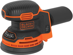 Black & Decker BDCROS18N - Excentrische schuurmachine - Stofopvangzak en schuurgaas - Oranje Zwart