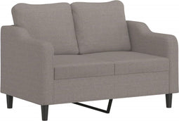 vidaXL - Tweezitsbank - 140 - cm - stof - taupe