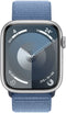 Apple Watch Series 9 - Smartwatch - GPS - Aluminium - Geweven sportbandje - Zilver (Blauw)