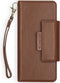 Selencia Hoesje Geschikt voor Samsung Galaxy A50 / A30s Hoesje Met Pasjeshouder - Selencia Surya 2-in-1 Uitneembare Vegan Lederen Bookcase - Bruin