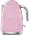 Smeg KLF03PKEU - Waterkoker - 1,7L 2400W - Roze