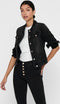 ONLY ONLTIA LIFE DNM JACKET - Zwart denim jack - Knoopsluiting - 2 borstzakken