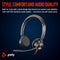 Poly Blackwire C3325 - On Ear Headset - Ruisonderdrukking - Zwart