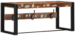vidaXL - Kapstok - 80x35x35 - cm - massief - gerecycled - hout - meerkleurig