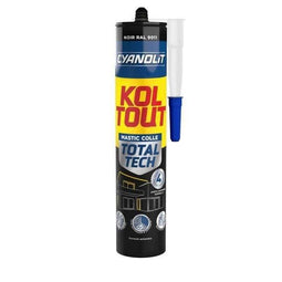 CYANOLIT Total tech - Bevestigings- en afdichtingslijm - Multifunctioneel - Zwart - 290 ml koker