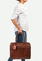 Burkely Vintage Doris - Laptopbag 15.6'' - Leer - Cognac