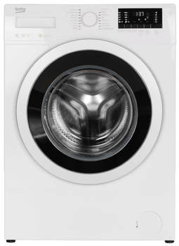 Beko WMY 81483 LMB2 - Voorlader Wasmachine - 8 kg - 1400 tpm - Wit met zwarte deur