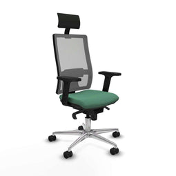 Bureaustoel met hoofdsteun Piqueras y Crespo 2D086N1 Smaragdgroen