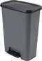 Curver Compatta Duo Prullenbak - 2x 23L - Grijs/Zwart